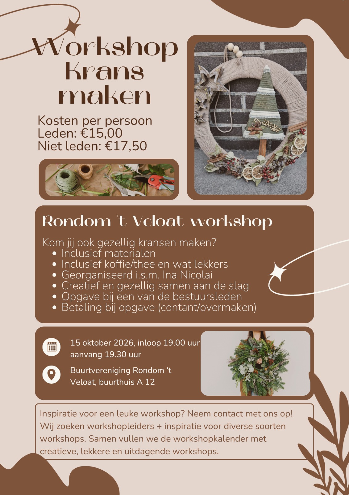 Workshop Herfstkrans maken